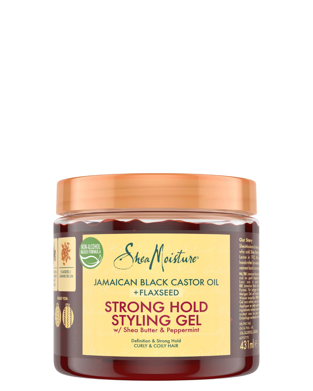 Gel Coiffant Tenue Forte Huile De Ricin - Shea Moisture